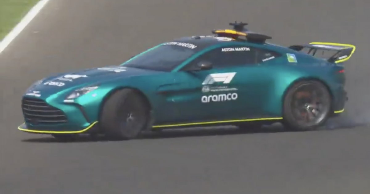 Astonishing Footage Reveals Aston Martin F1 Safety Car Collision